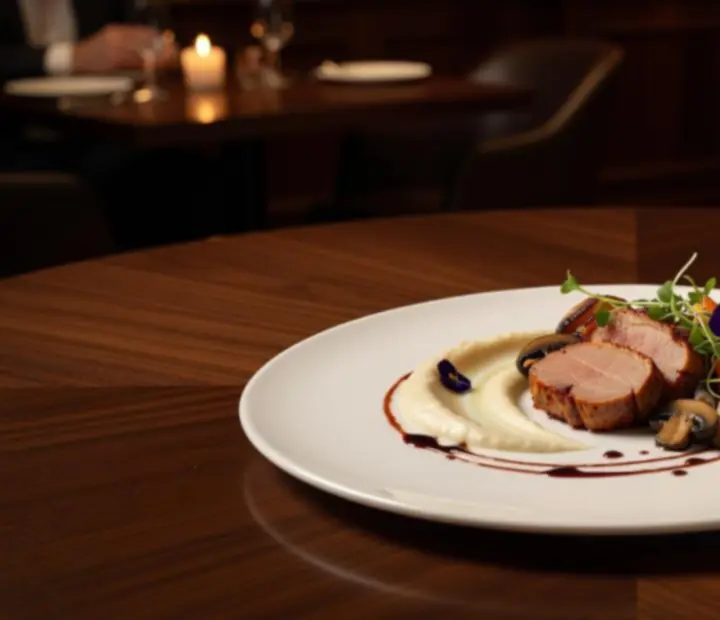 Séf által ajánlott exkluzív fogás fine dining tálalással